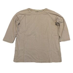 Express Tricot Vintage 90s Striped 3/4 Sleeve Top - Size Medium